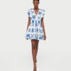 Women WAIMARI Dresses | Waimari Giselle Mini Dress In White/Blue