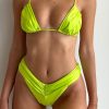 Women BANANHOT Swimwear & Coverups | Bananhot Jasmin Bikini Top In Green Lime