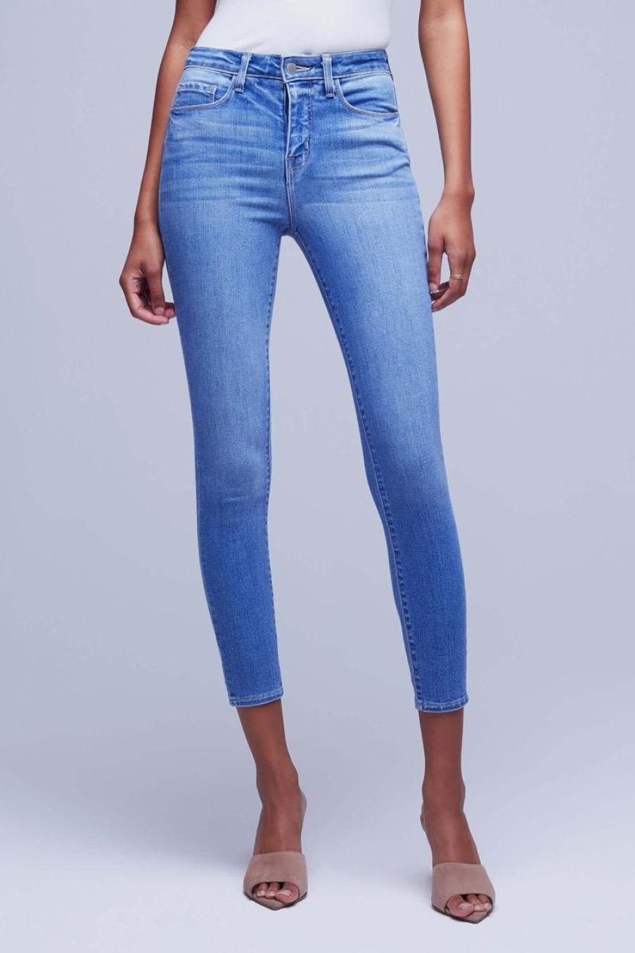 Women L'AGENCE Denim | L'Agence Margot High Rise Skinny In Alamo