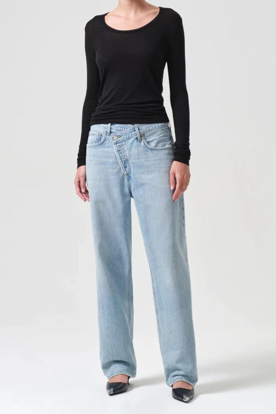 Women AGOLDE Denim | Agolde Criss Cross Upsized Jean In Wired