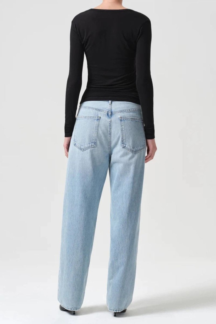 Women AGOLDE Denim | Agolde Criss Cross Upsized Jean In Wired