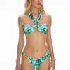 Women CIN CIN Swimwear & Coverups | Cin Cin Locket Bandeau Bikini Top In Boheme Blue