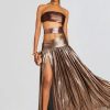 Women RETROFETE Dresses | Retrofete Lia Dress In Brown Ombre