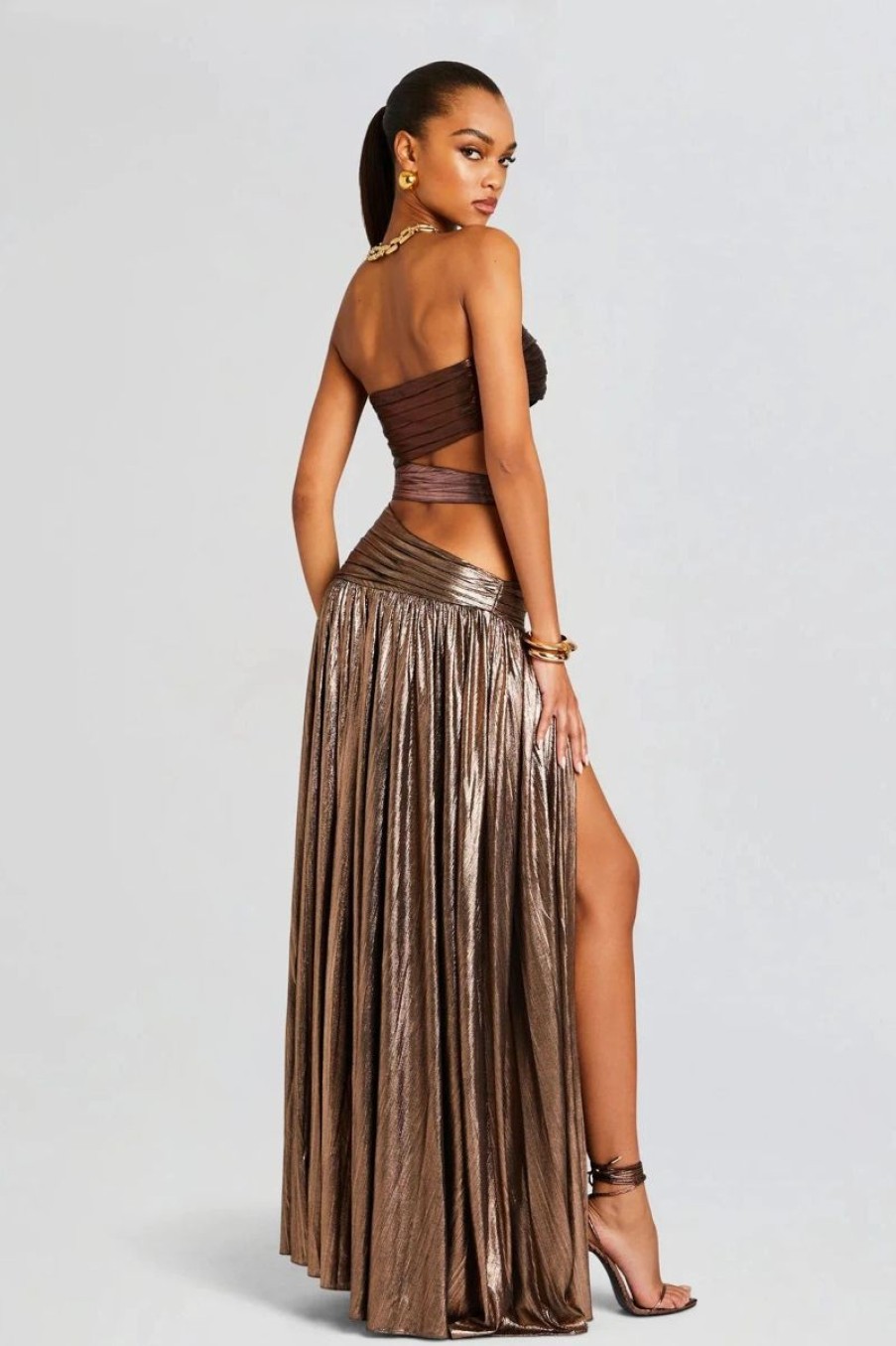 Women RETROFETE Dresses | Retrofete Lia Dress In Brown Ombre