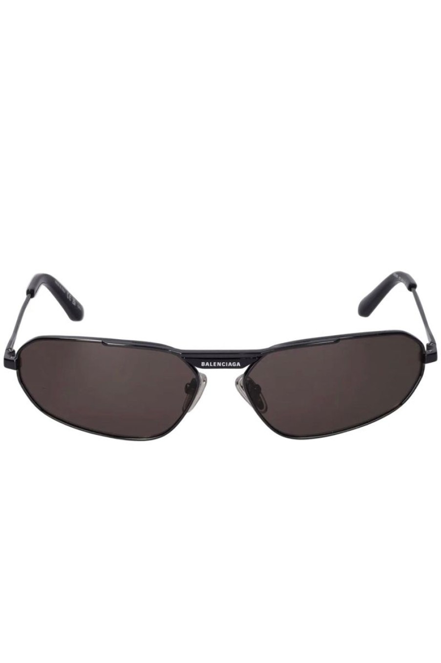 Women BALENCIAGA Sunglasses | Balenciaga Tag 2.0 Oval Sunglasses In Black/Grey