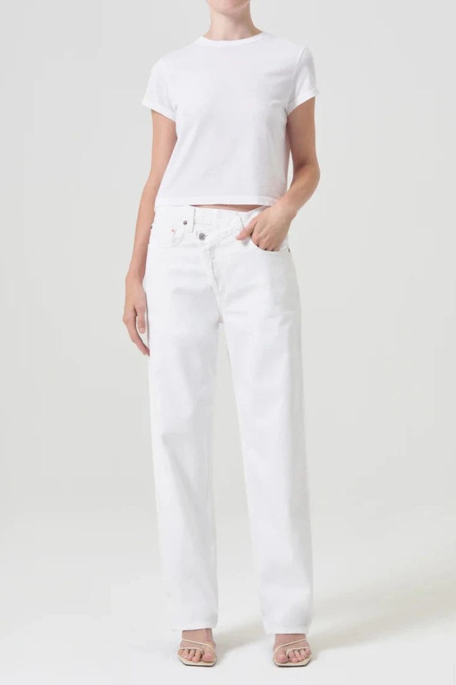 Women AGOLDE Denim | Agolde Criss Cross Upsized Jean In Milkshake