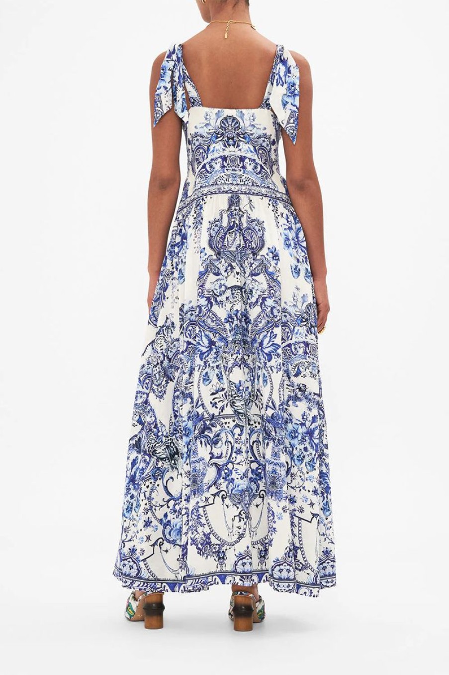 Women CAMILLA Dresses | Camilla Tie Shoulder Maxi Dress In Glaze And Graze