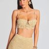 Women RETROFETE Sets | Retrofete Melody Top In Gold