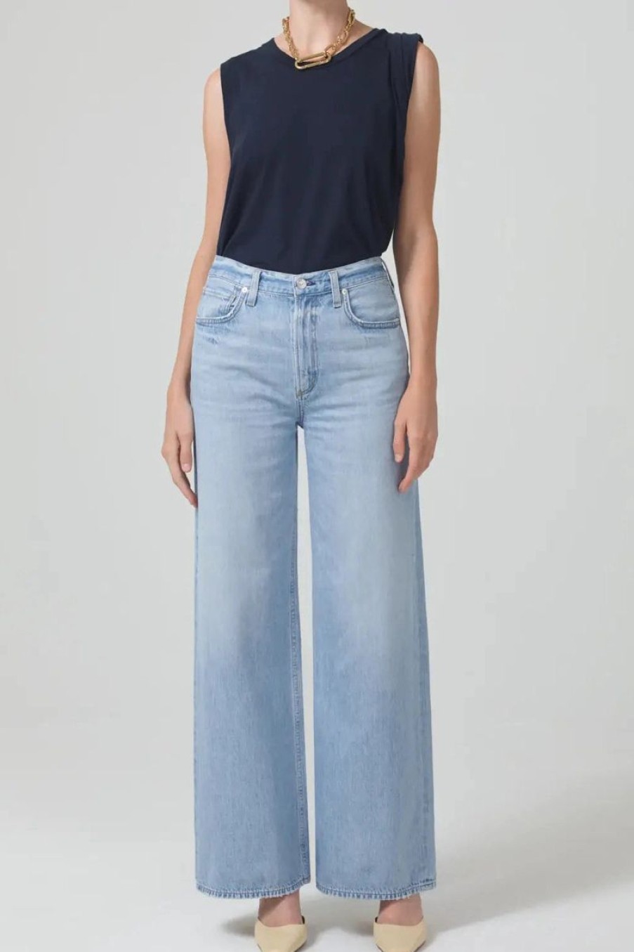 Women CITIZENS OF HUMANITY Denim | Citizens Of Humanity Paloma Baggy Jeans In Moonbeam