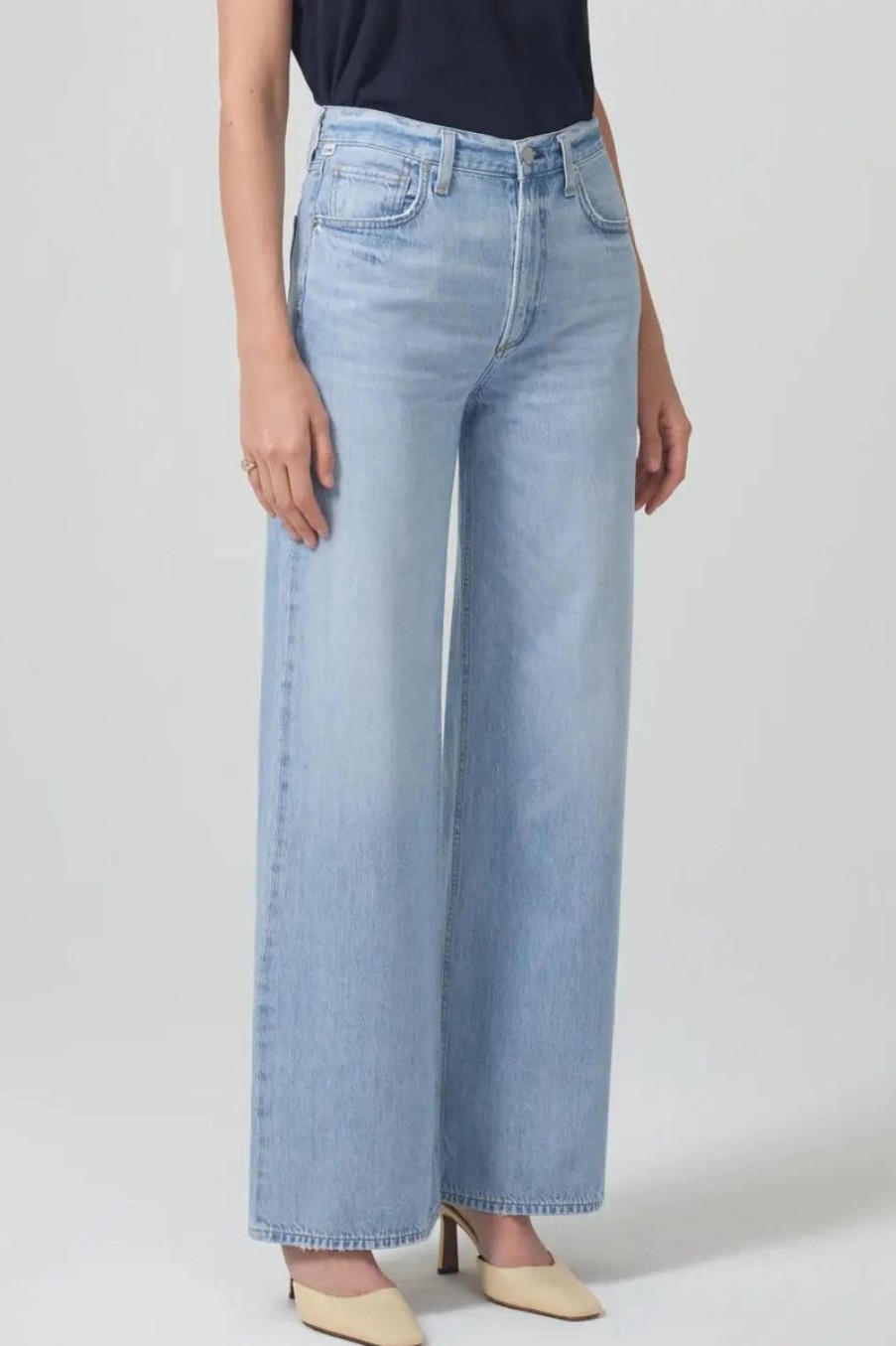 Women CITIZENS OF HUMANITY Denim | Citizens Of Humanity Paloma Baggy Jeans In Moonbeam