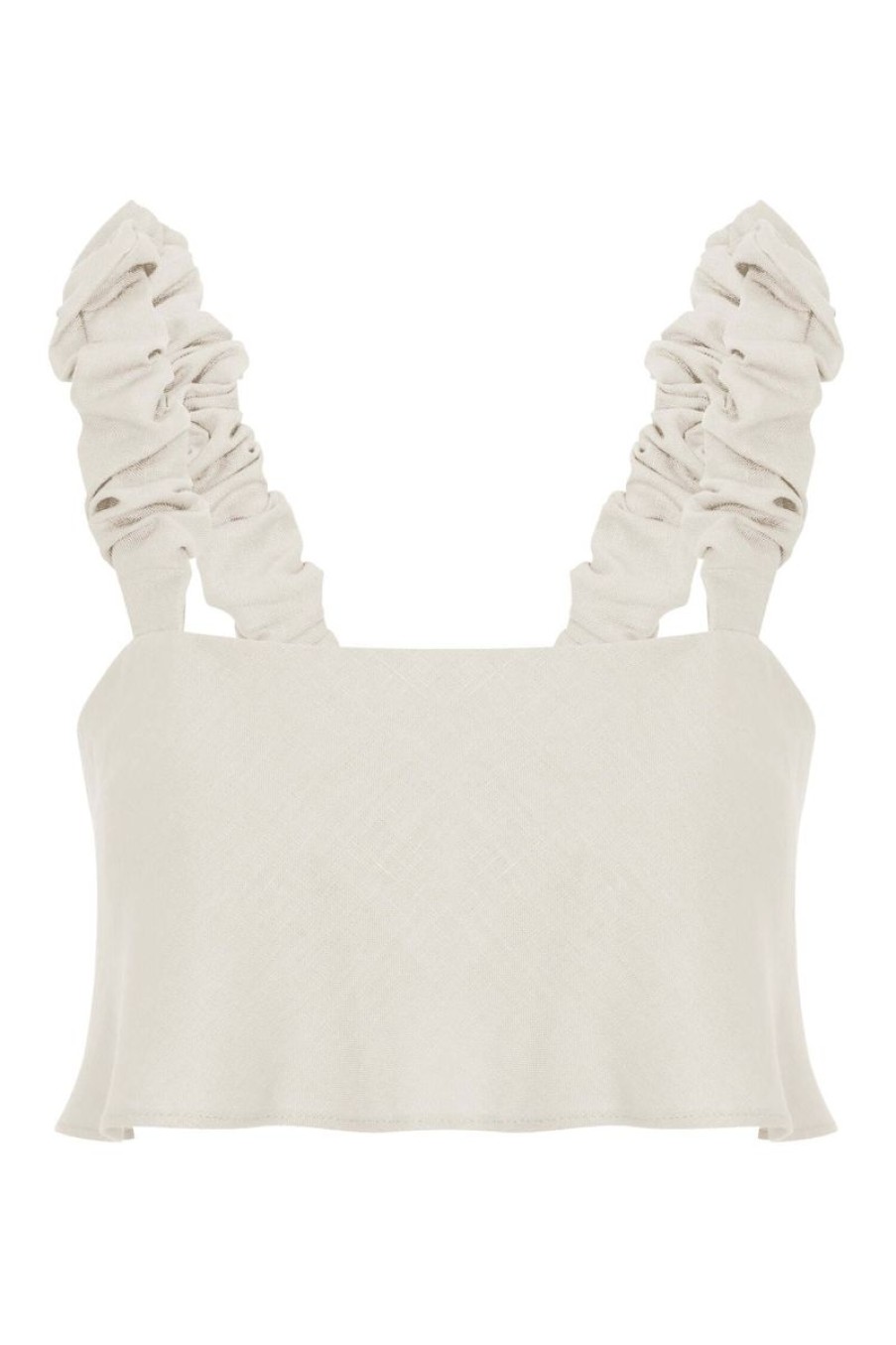 Women HEVRON Tops | Hevron Chelsea Crop Top In Ivory