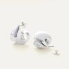 Women JENNY BIRD Jewelry | Jenny Bird Nouveaux Puff Earrings In Silver