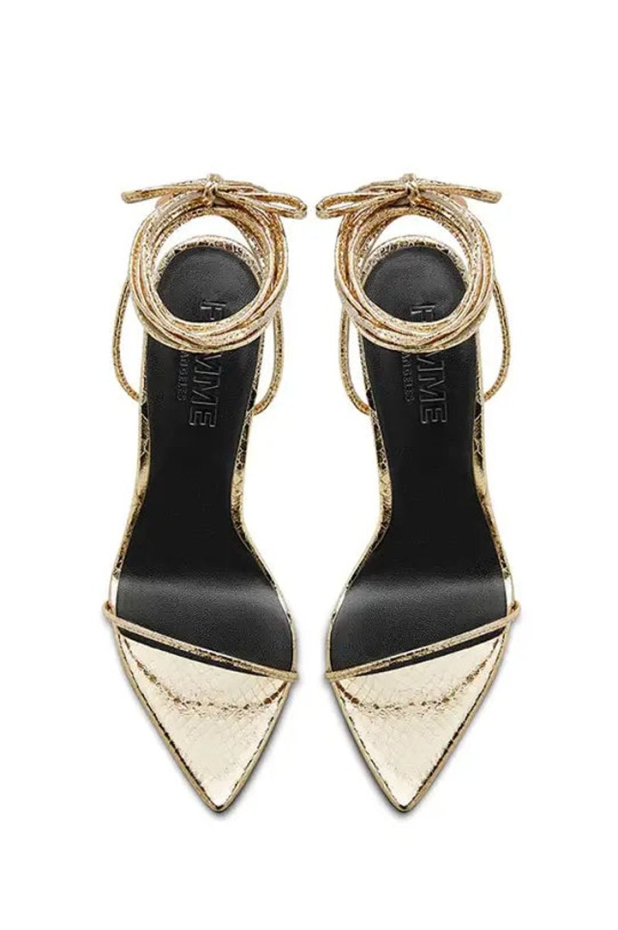 Women FEMME LA | Femme La Luce Minimale Sandal In Oro