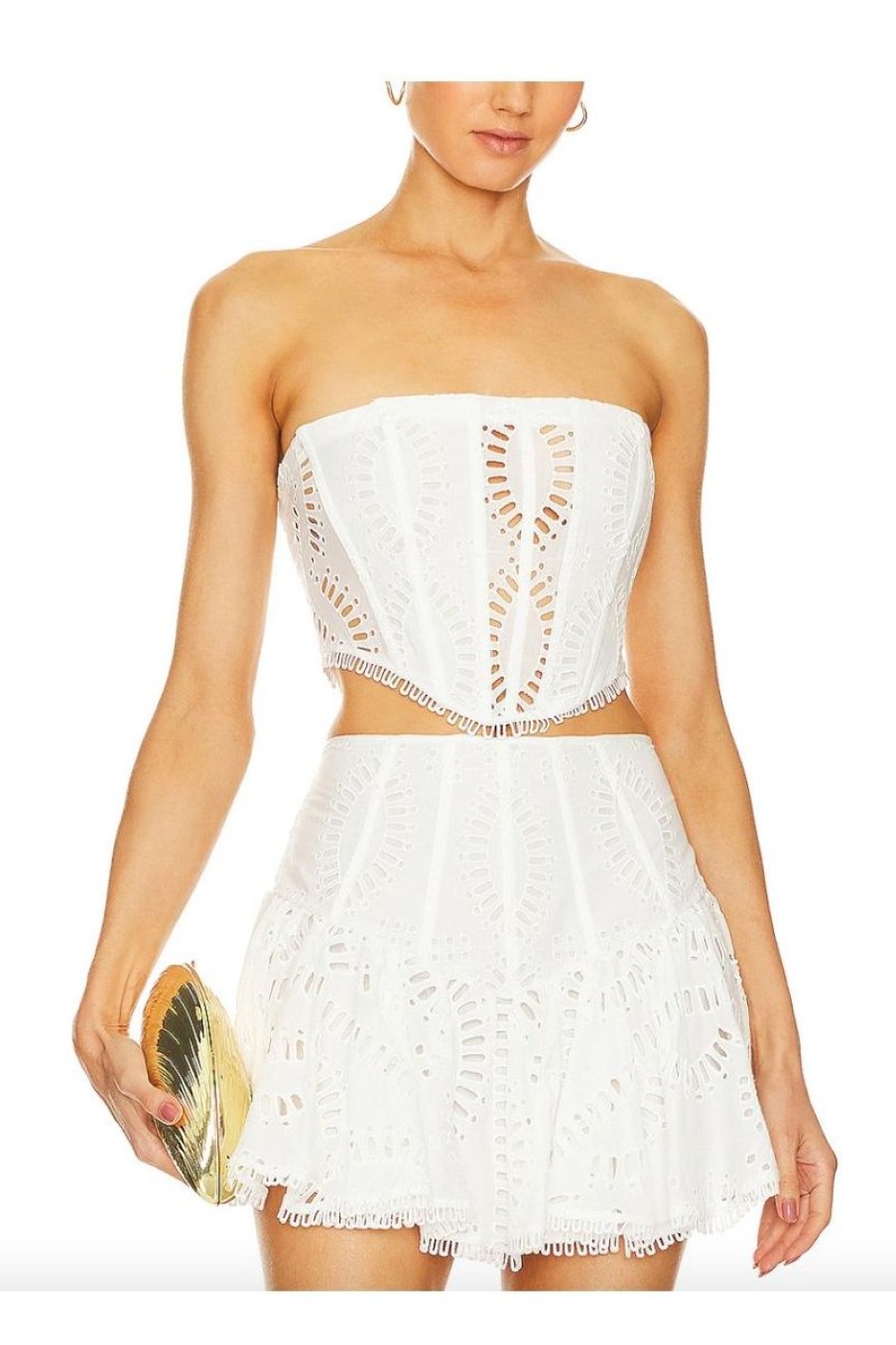 Women CHARO RUIZ IBIZA Tops | Charo Ruiz Ibiza Sting Bustier In White