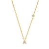 Women TAI Jewelry | Tai Pave Mini Initial Necklace