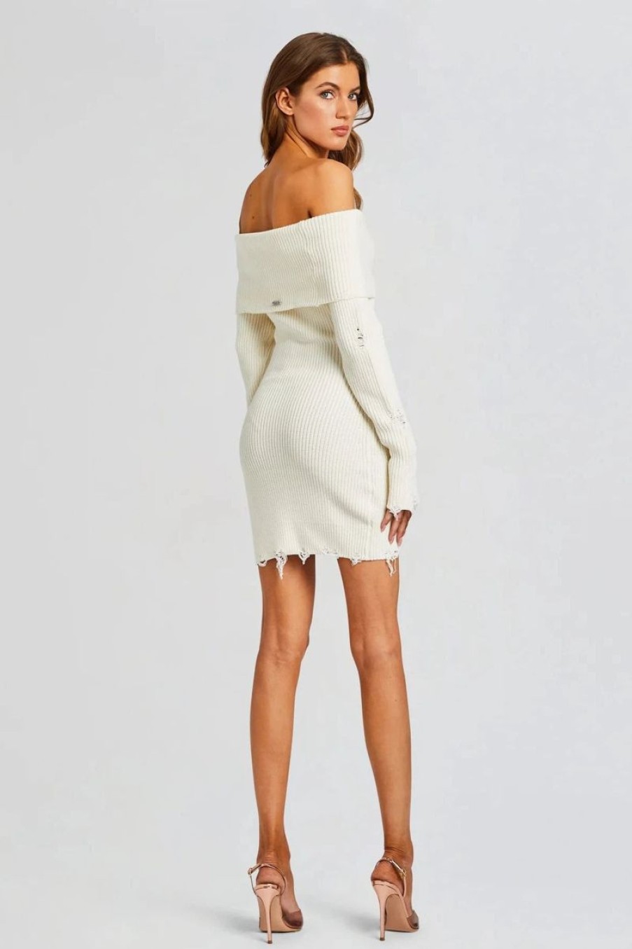 Women SEROYA Dresses | Seroya Everleigh Dress In Winter White