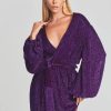 Women RETROFETE Dresses | Retrofete Gabrielle Robe In Royal Purple