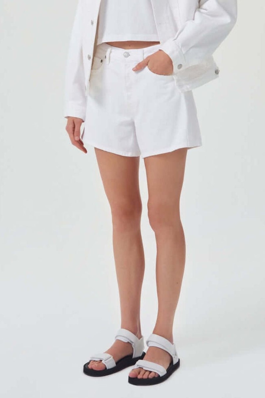 Women AGOLDE Shorts | Agolde Parker Short In Dough