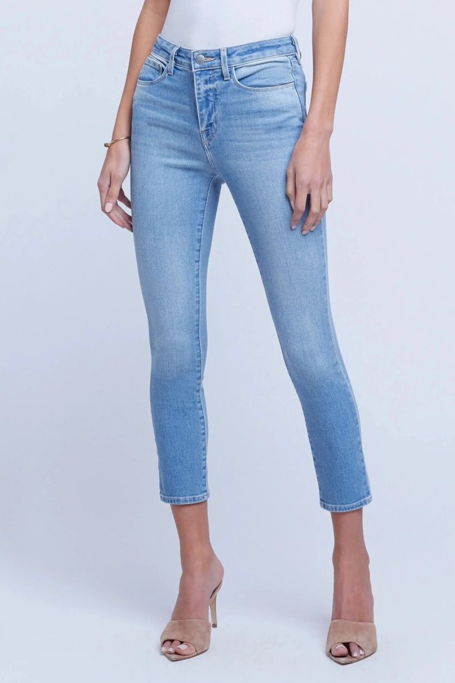 Women L'AGENCE Denim | L'Agence Margot High Rise Skinny In Melrose