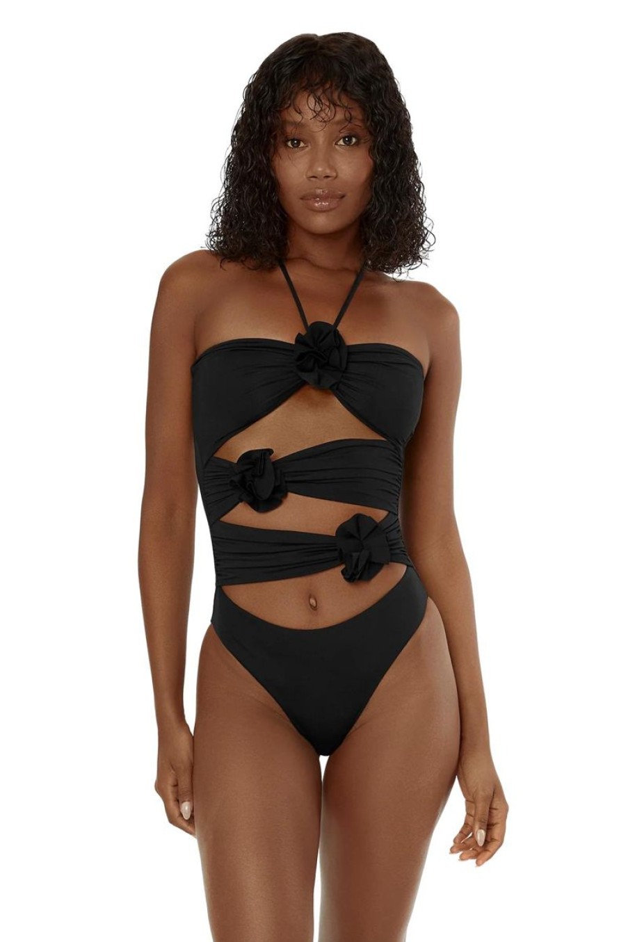 Women MAYGEL CORONEL Swimwear & Coverups | Maygel Coronel Trinitaria One Piece In Black