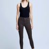 Women L'AGENCE Denim | L'Agence Margot Coated In Espresso Coated