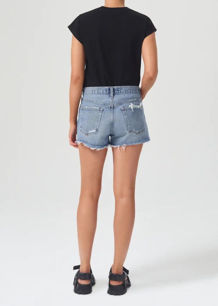 Women AGOLDE Denim | Agolde Parker Short In Grudge