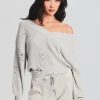 Women SEROYA Sweaters & Knits | Ser.O.Ya Syd Sweater In Silver