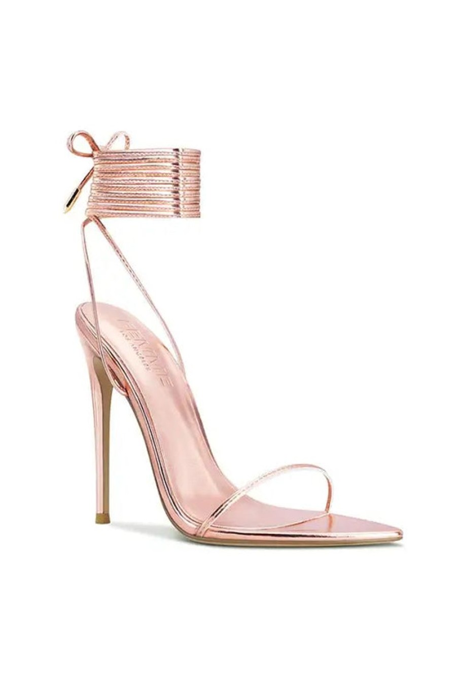 Women FEMME LA | Femme La Luce Minimale Sandal In Rose Gold