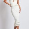 Women PATBO Dresses | Patbo Sleeveless Fringe Lace Midi Dress In Ivory