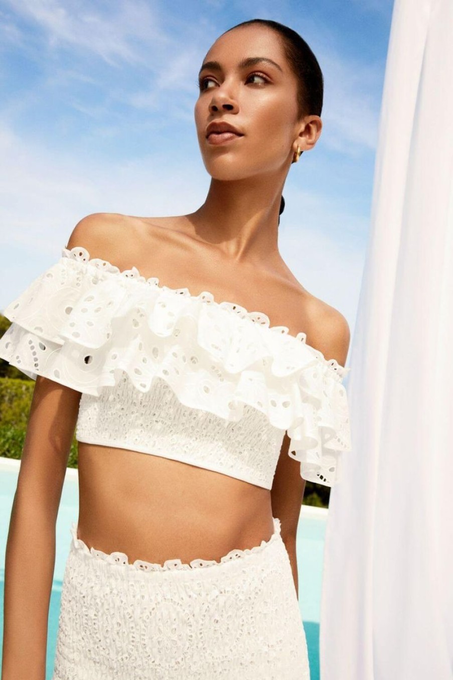 Women CHARO RUIZ IBIZA Tops | Charo Ruiz Ibiza Clara Top Fruition In White