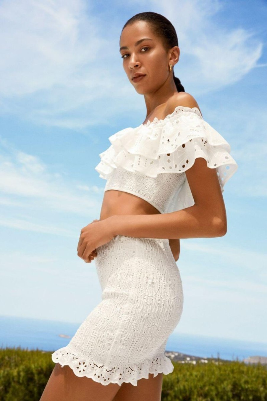 Women CHARO RUIZ IBIZA Tops | Charo Ruiz Ibiza Clara Top Fruition In White