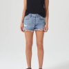 Women AGOLDE Shorts | Agolde Parker Short In Grudge