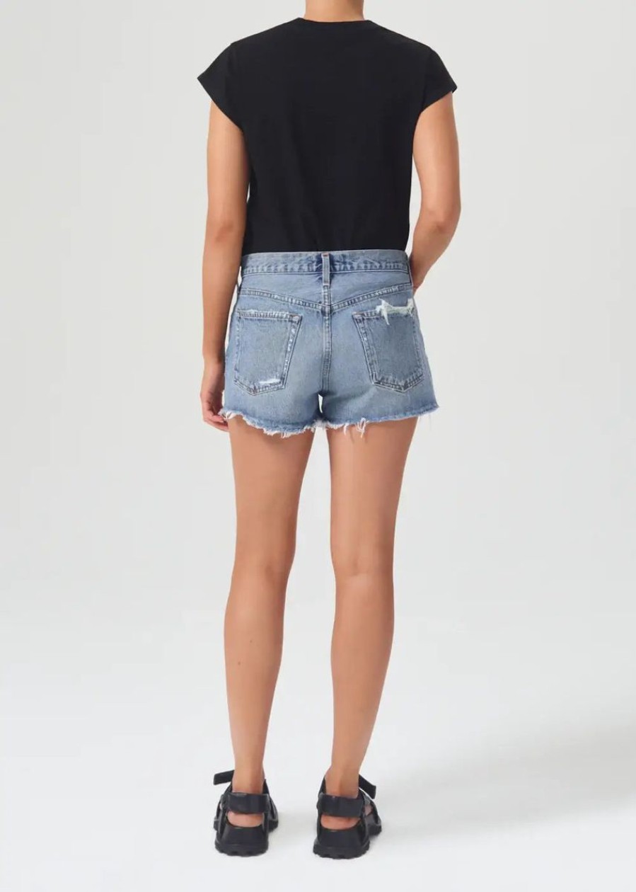 Women AGOLDE Shorts | Agolde Parker Short In Grudge