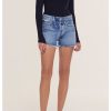 Women AGOLDE Shorts | Agolde Parker Short In Swapmeet Dark