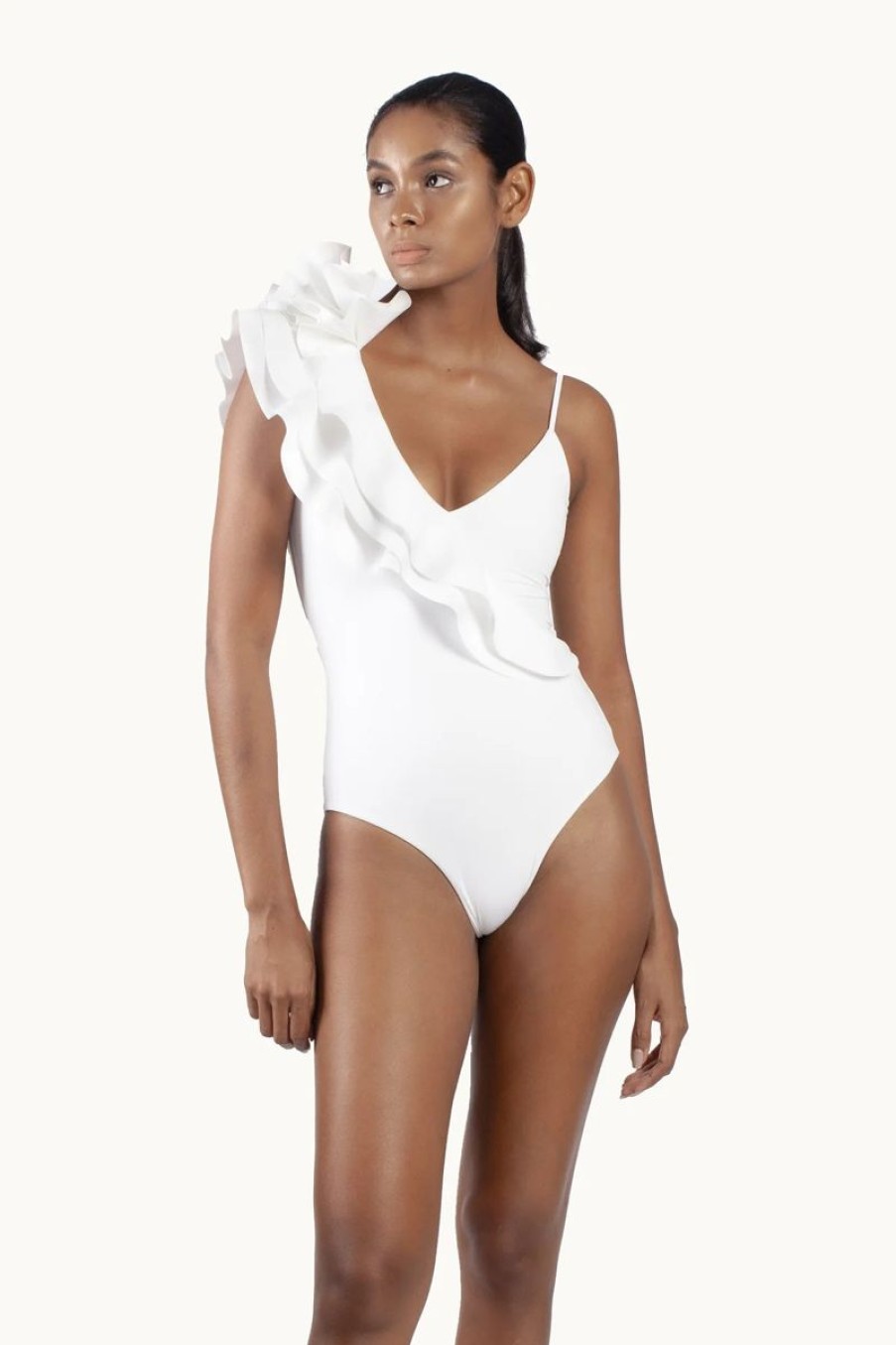 Women MAYGEL CORONEL Swimwear & Coverups | Maygel Coronel Noor One Piece In Off White