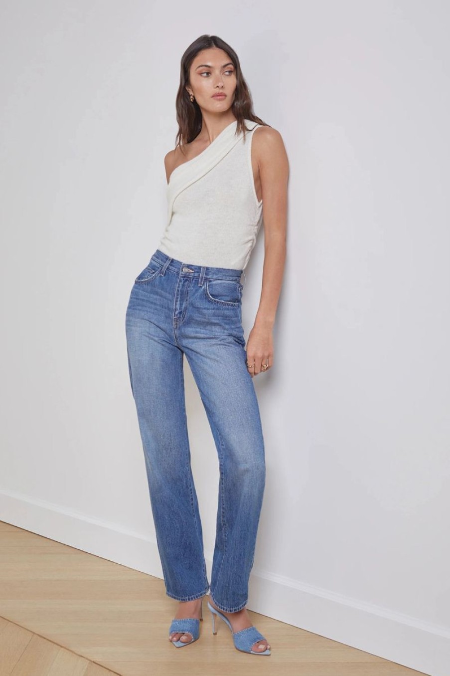 Women L'AGENCE Denim | L'Agence Jones Ultra H/R Stovepipe In Boyle