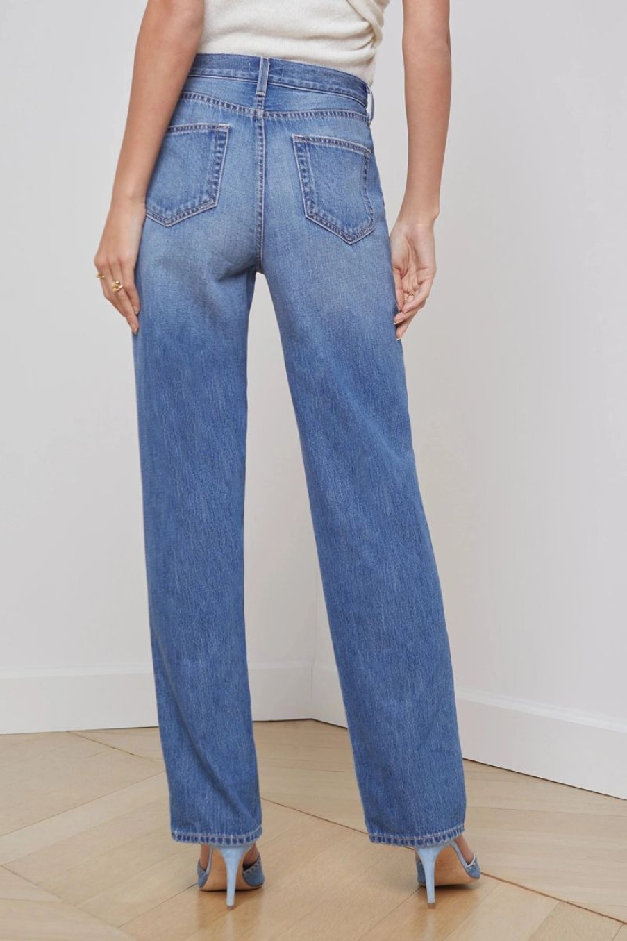 Women L'AGENCE Denim | L'Agence Jones Ultra H/R Stovepipe In Boyle