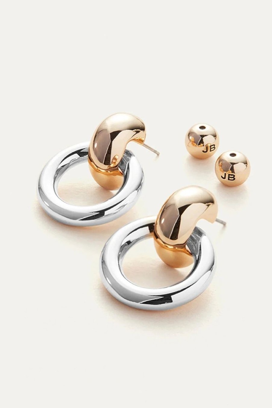 Women JENNY BIRD Jewelry | Jenny Bird Puffy Faye Knockers Earrings In Gold/Silver