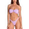 Women REINA OLGA Swimwear & Coverups | Reina Olga Ausilia Crinkle Bikini Set In Lilac