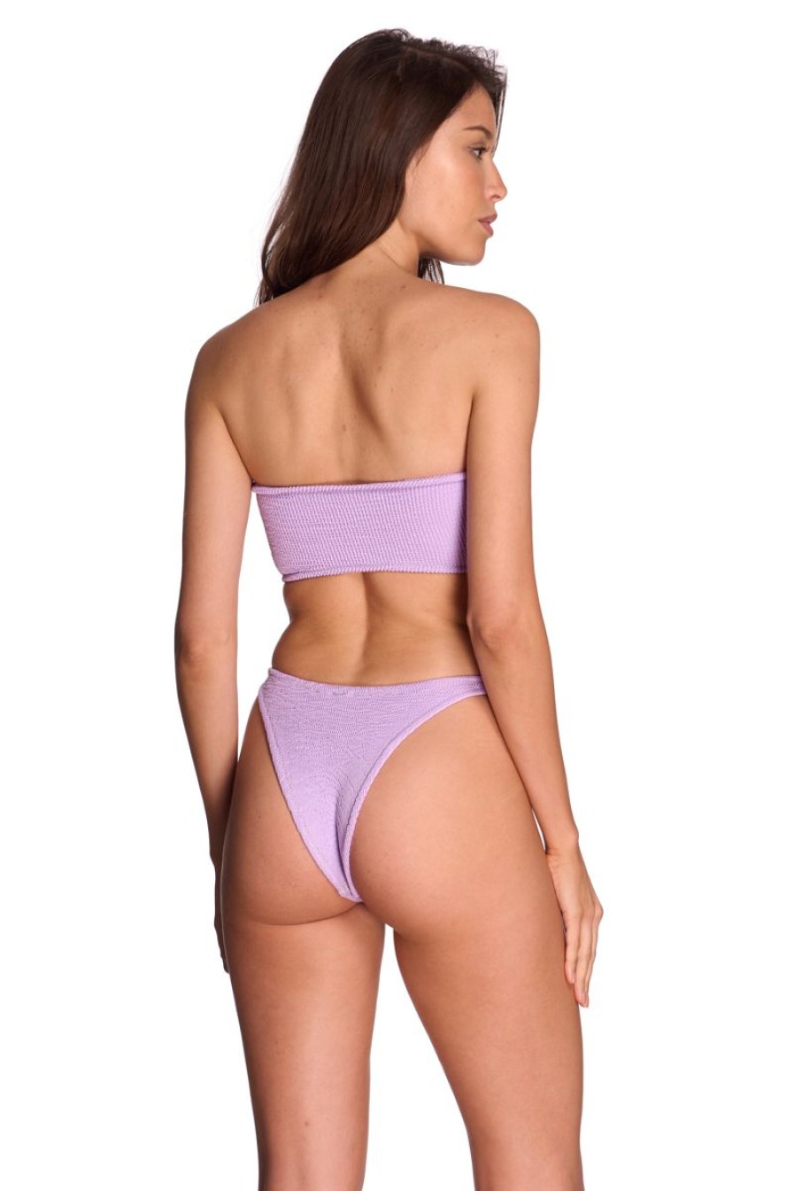 Women REINA OLGA Swimwear & Coverups | Reina Olga Ausilia Crinkle Bikini Set In Lilac