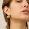 Women JENNY BIRD Jewelry | Jenny Bird Nouveaux Puff Earrings In Gold