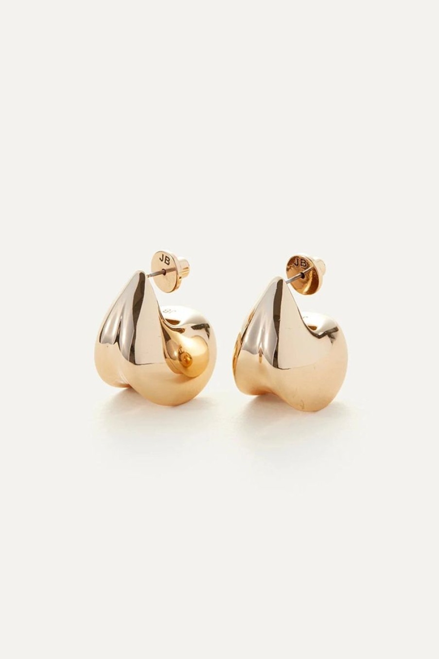 Women JENNY BIRD Jewelry | Jenny Bird Nouveaux Puff Earrings In Gold