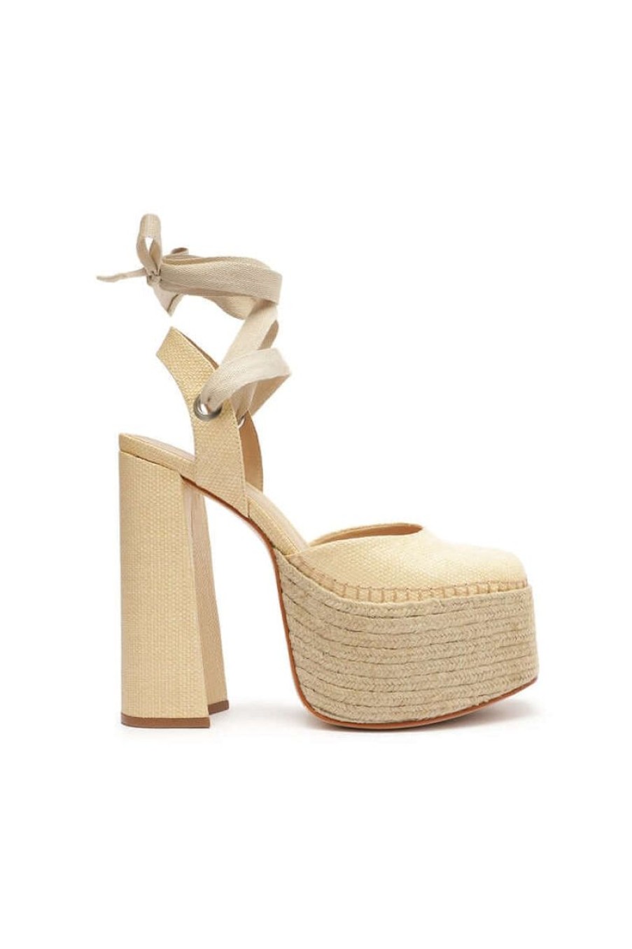 Women SCHUTZ | Schutz Nala Casual High Block Pump In Natural