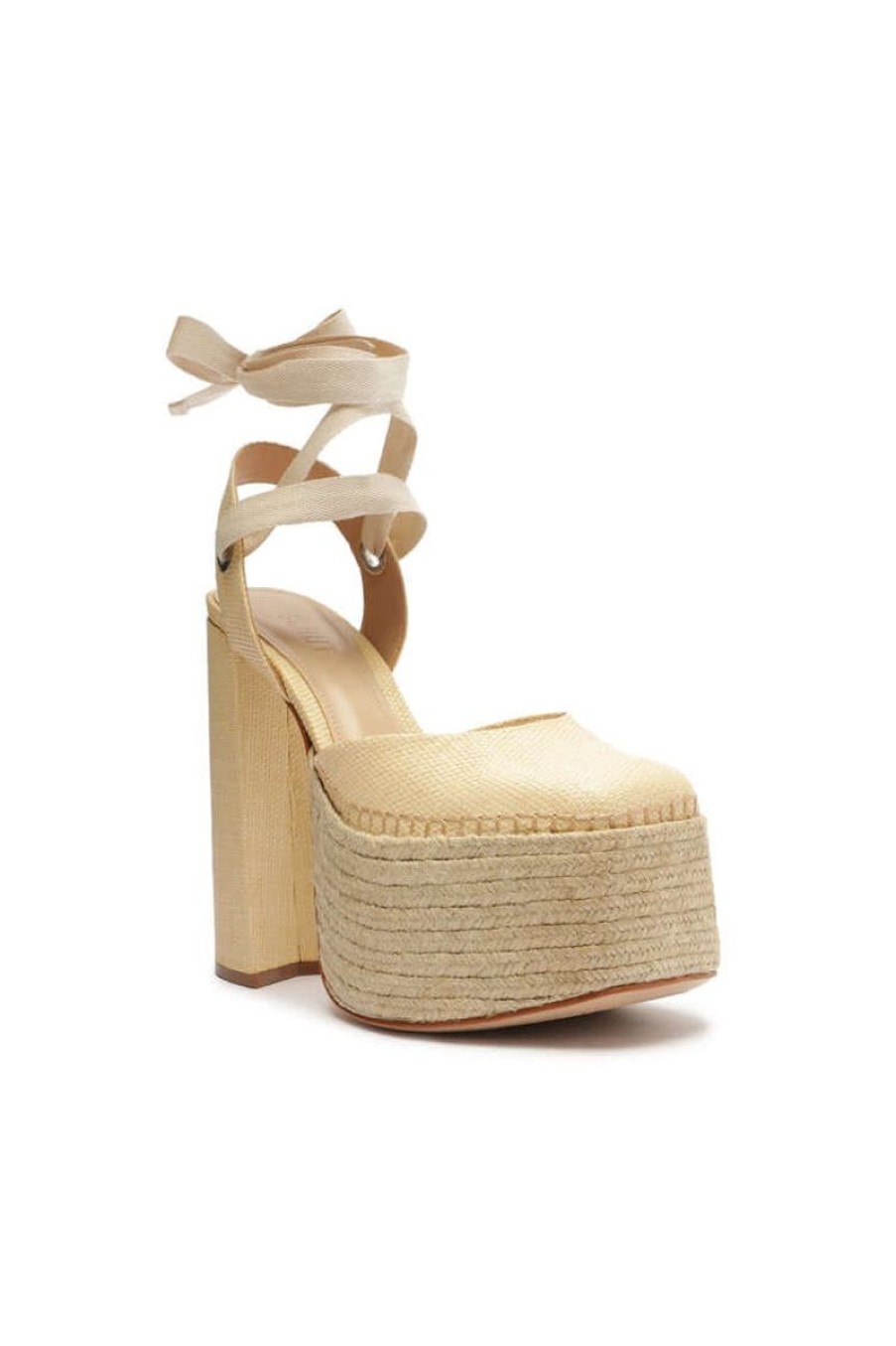 Women SCHUTZ | Schutz Nala Casual High Block Pump In Natural