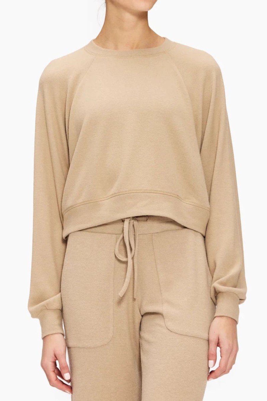 Women LNA Tops | Lna 90'S Brushed Sweatshirt In Savannah Tan