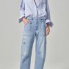 Women CITIZENS OF HUMANITY Denim | Citizens Of Humanity Marcelle Low Slung Cargo Jeans In Cloud Nine