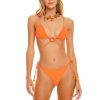 Women AGUA BENDITA Swimwear & Coverups | Agua Bendita Lake Bikini Top In Orange